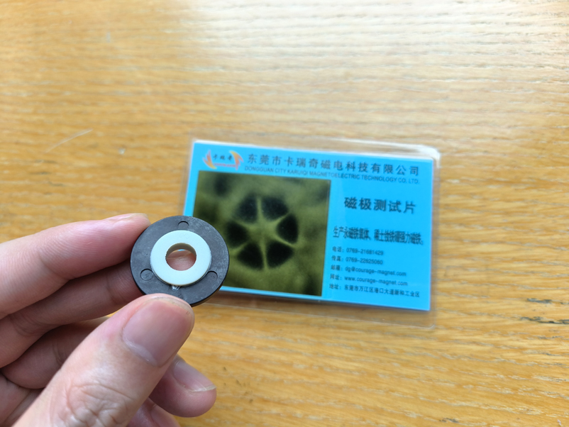 Magnetization angle of 3 pairs NS pole magnetic rings