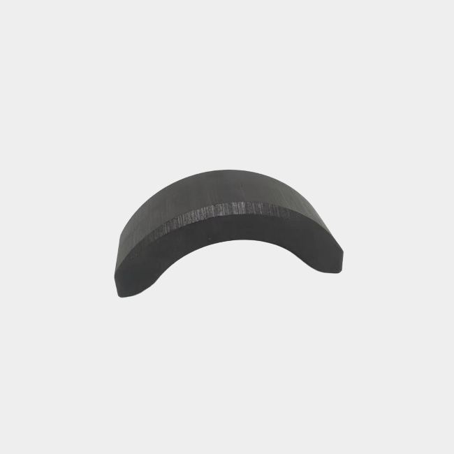 Black curved magnet for sports equipment motors