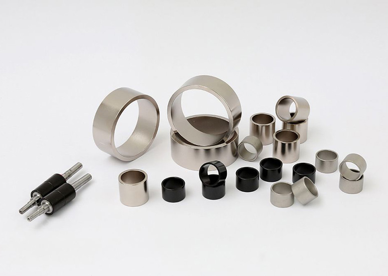 Rare earth neodymium ring magnets in various sizes and colors