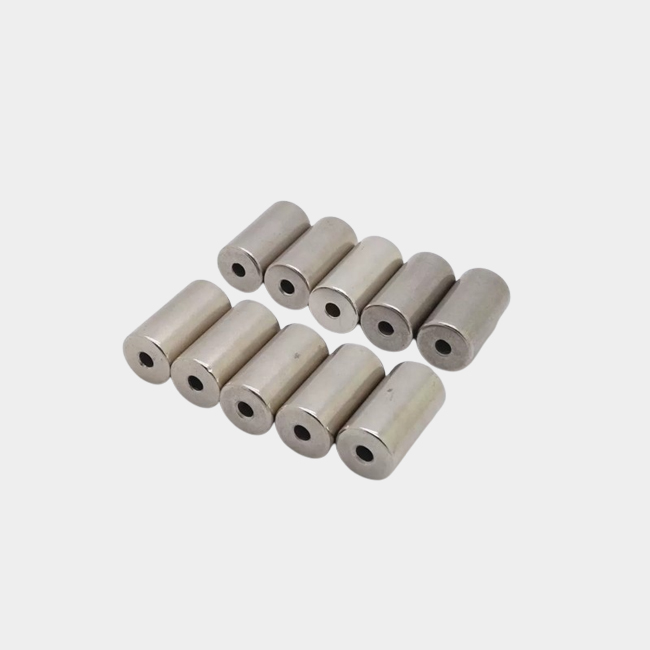 Diametric Cylinder Magnets with Through Hole N38UH OD 14MM