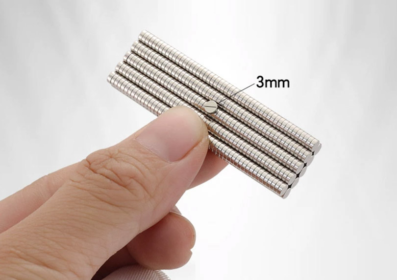 3mm diameter rare earth neodymium magnet size reference