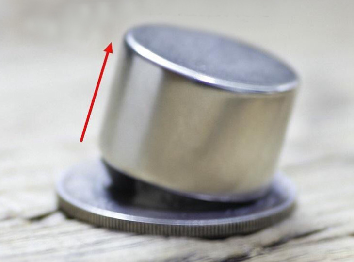 Neodymium magnet for silver coin authentication 30mm diameter