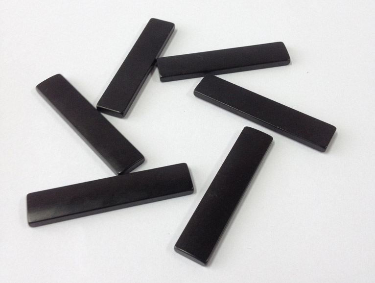 N52 grade black epoxy bar magnets