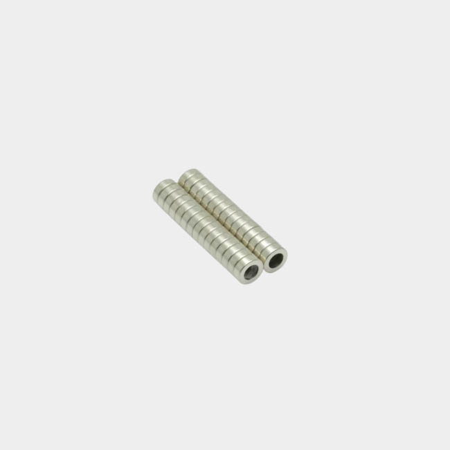 Axial Small Ring Magnets N38H OD 6mm x ID 3.5mm x 2mm