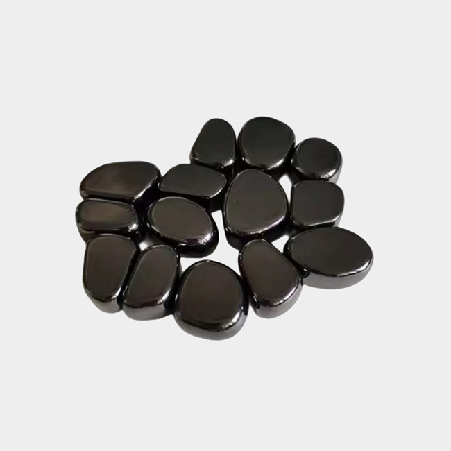 Irregular bright black polished ferrite toy magnet