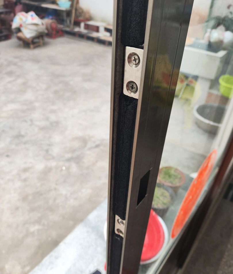 Rectangular two hole neodymium countersunk magnets in aluminum alloy sliding door application