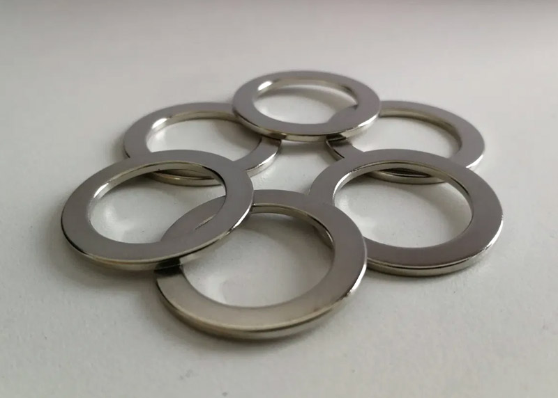 Ring magnets with nickel plated surface